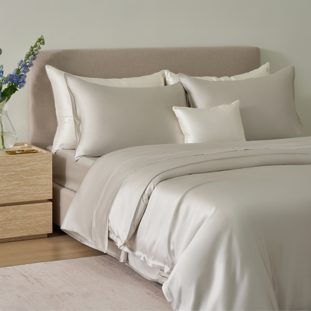 Charmeuse Silk Duvet Cover - Machine Washable