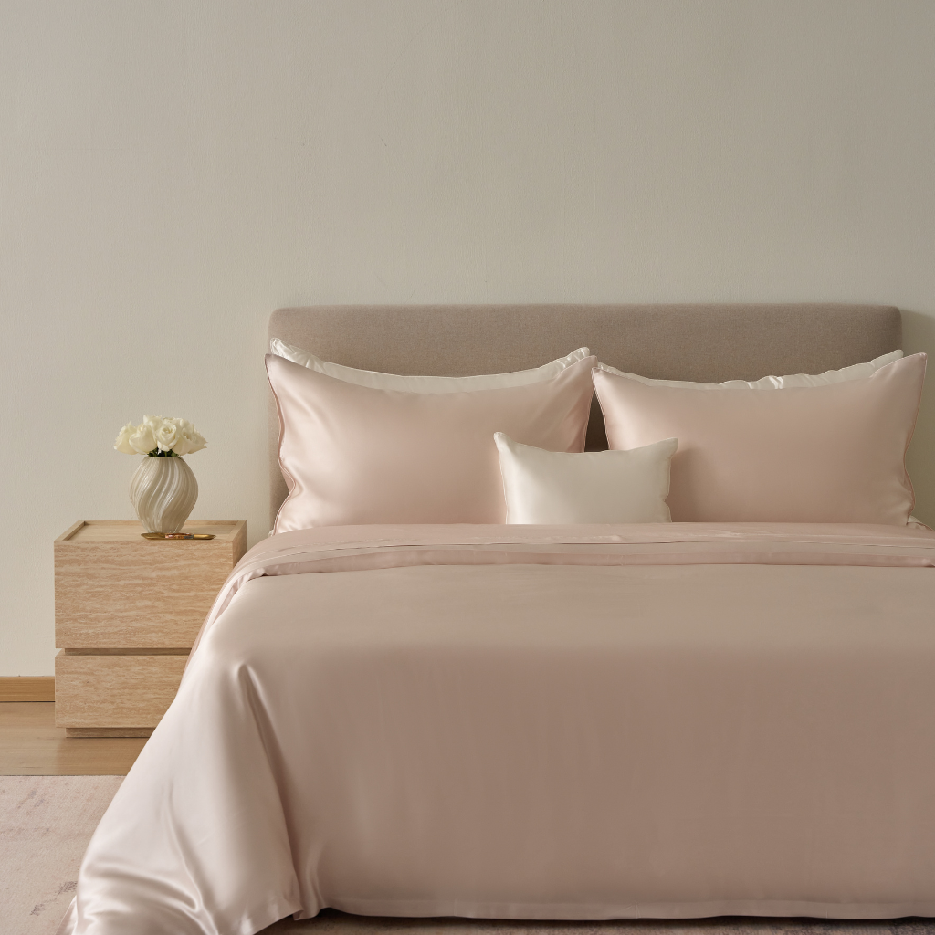 Charmeuse Silk Duvet Cover - Machine Washable