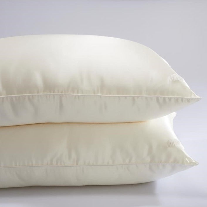 Silk filled pillow with silk cover, Mari Ann Silk pillow