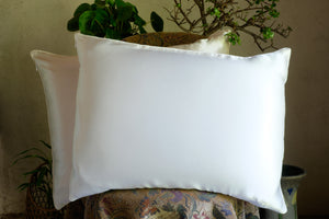 Open image in slideshow, Charmeuse silk filled pillowcase
