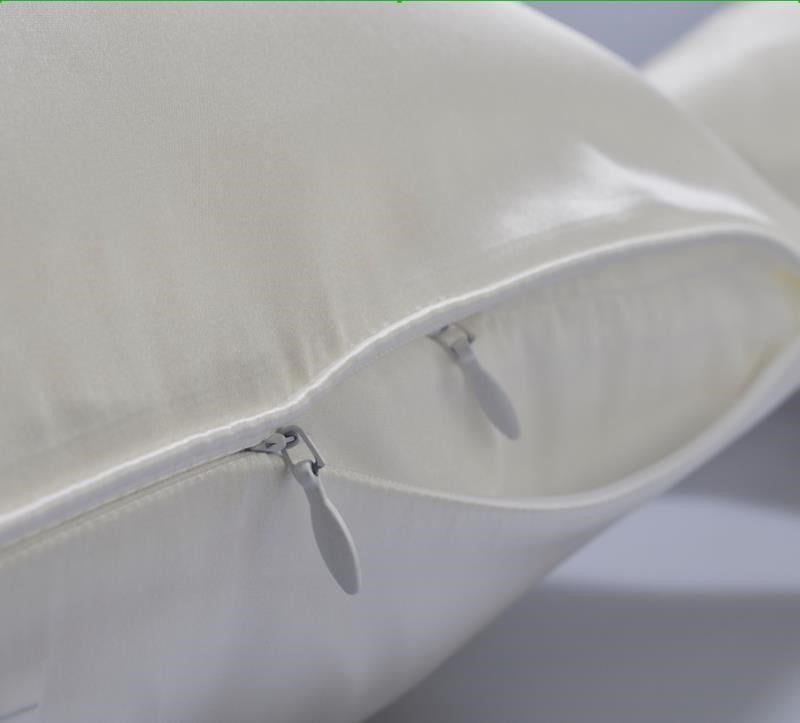 Silk pillow with silk shell